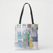 Sesame Pals Doodley Graphic Tote Bag (Voorkant)