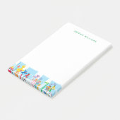 Sesame Pals loopt langs Sesamstraat Pattern Post-it® Notes (Schuin)