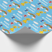 Sesame Pals Rainbow Doodley Pattern Cadeaupapier (Hoek)