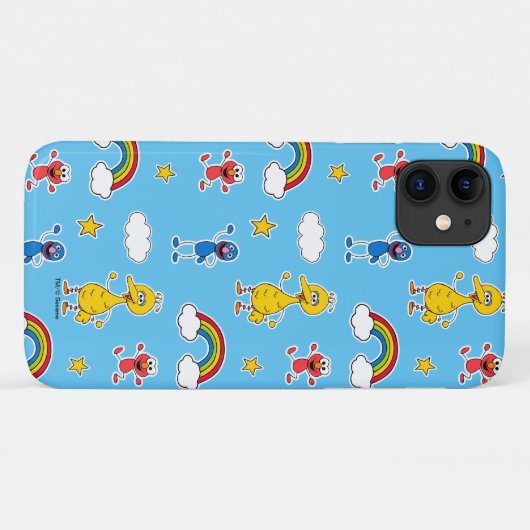 Sesame Pals Rainbow Doodley Pattern Case-Mate iPhone Case (Achterkant (horizontaal))