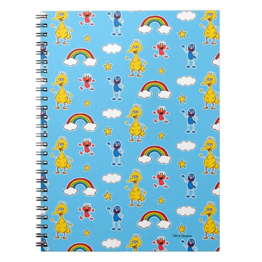 Sesame Pals Rainbow Doodley Pattern Notitieboek (Voorkant)