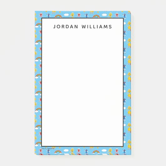 Sesame Pals Rainbow Doodley Pattern Post-it® Notes (Voorkant)