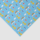 Sesame Pals Rainbow Doodley Pattern Tissuepapier (Detail)