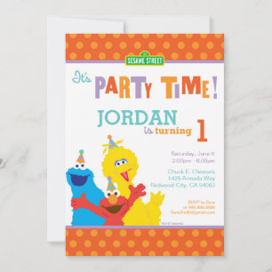 Sesame Pals Verjaardag Kaart