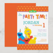 Sesame Pals Verjaardag Kaart (Voorkant / Achterkant)