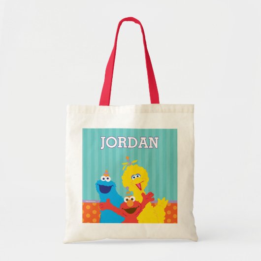 Sesame Pals Verjaardagsfeestje Tote Bag (Voorkant)