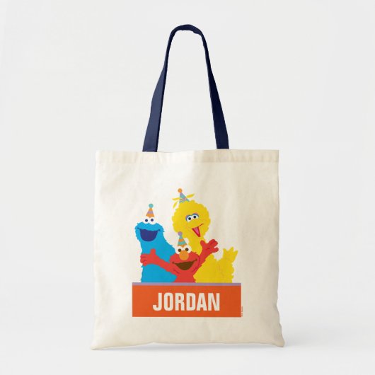 Sesame Pals Verjaardagsfeestje Tote Bag (Voorkant)
