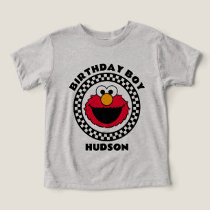Sesame Straats Elmo Geruite Verjaardagsjongen