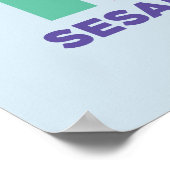 Sesame Street 123 Poster (Hoek)