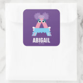 Sesame Street | A is voor Abby Vierkante Sticker (Tas)