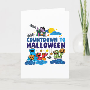 Sesame Street   Aftellen naar Halloween Feestdagen Kaart