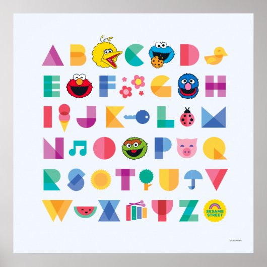 Sesame Street Alfabet Poster (Voorkant)