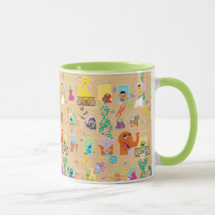 Sesame Street Appartement Raam Patroon Mok