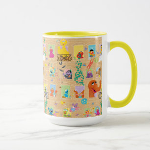 Sesame Street Appartement Raam Patroon Mok