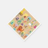 Sesame Street Appartement Raam Patroon Servet (Hoek)