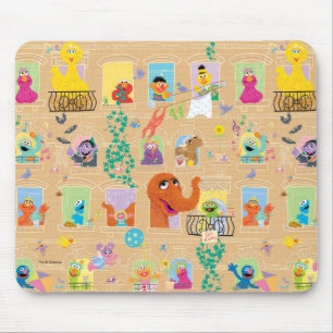 Sesame Street Appartementramen Patroon Muismat
