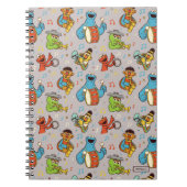 Sesame Street Band Gray Pattern Notitieboek (Voorkant)