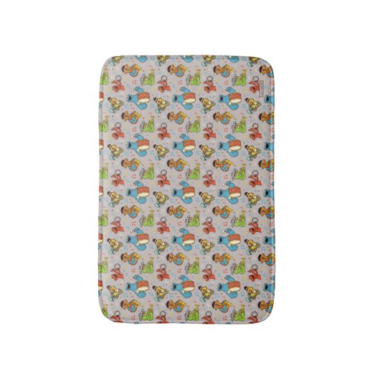 Sesame Street Band Grey Pattern Badmat (Voorkant Verticaal)