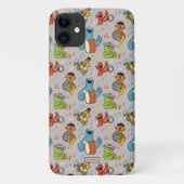 Sesame Street Band Grey Pattern Case-Mate iPhone Case (Achterkant)