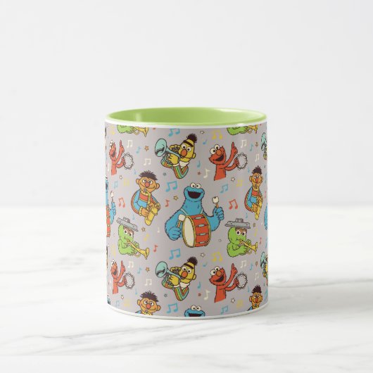 Sesame Street Band Grey Pattern Mok (Midden)