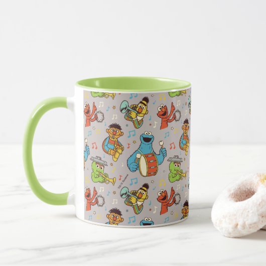 Sesame Street Band Grey Pattern Mok (Met donut)