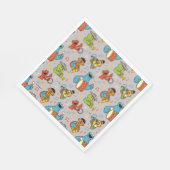Sesame Street Band Grey Pattern Servet (Hoek)