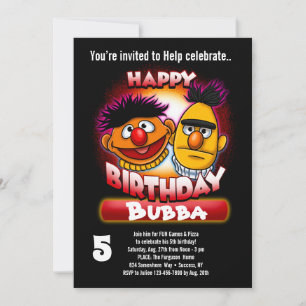 Sesame Street   Bert & Ernie Thema Verjaardag - TM Kaart