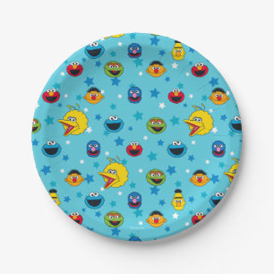 Sesame Street   Beste Patroon van de Ster van Papieren Bordje