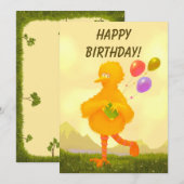 Sesame Street - Big bird Kaart (Voorkant / Achterkant)