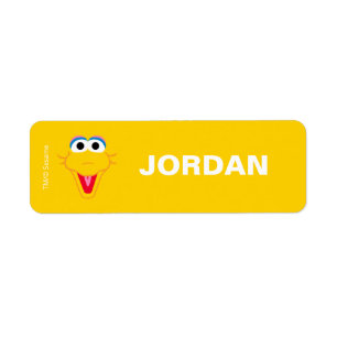 Sesame Street Big Bird - Label voor terug naar sch