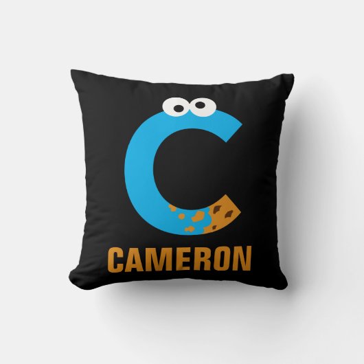 Sesame Street | C is voor Cookie Monster Kussen (Voorkant)