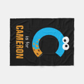 Sesame Street | C staat voor Cookie Monster Fleece Deken (Voorkant (Horizontaal))