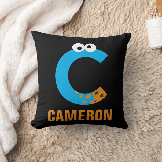 Sesame Street | C staat voor Cookie Monster Kussen (Deken)