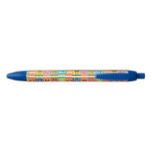 Sesame Street Character Eyes Pattern Blauwe Inkt Pen (Achterkant)