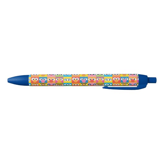 Sesame Street Character Eyes Pattern Blauwe Inkt Pen (Bodem)