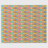 Sesame Street Character Eyes Pattern Cadeaupapier (Vlak)