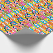 Sesame Street Character Eyes Pattern Cadeaupapier (Hoek)