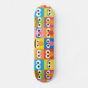 Sesame Street Character Eyes Pattern Persoonlijk Skateboard