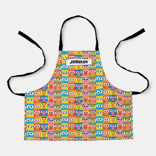 Sesame Street Character Eyes Pattern Schort (Voorkant)