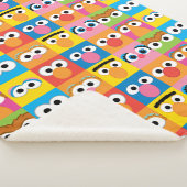 Sesame Street Character Eyes Pattern Sherpa Deken (3/4)
