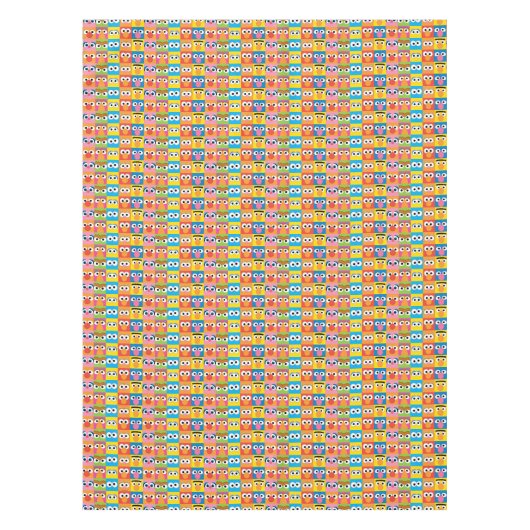 Sesame Street Character Eyes Pattern Tafelkleed (Voorkant)