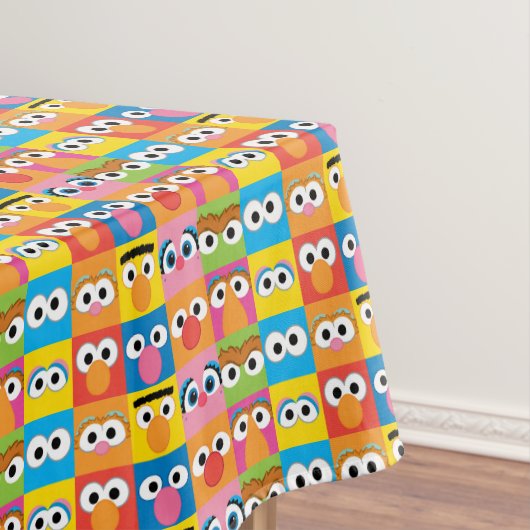 Sesame Street Character Eyes Pattern Tafelkleed (Voorbeeld)