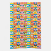 Sesame Street Character Eyes Pattern Theedoek (Verticaal)