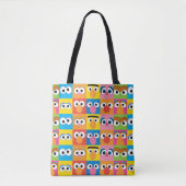 Sesame Street Character Eyes Pattern Tote Bag (Voorkant)
