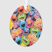 Sesame Street Character Faces Pattern Ornament (voorkant)