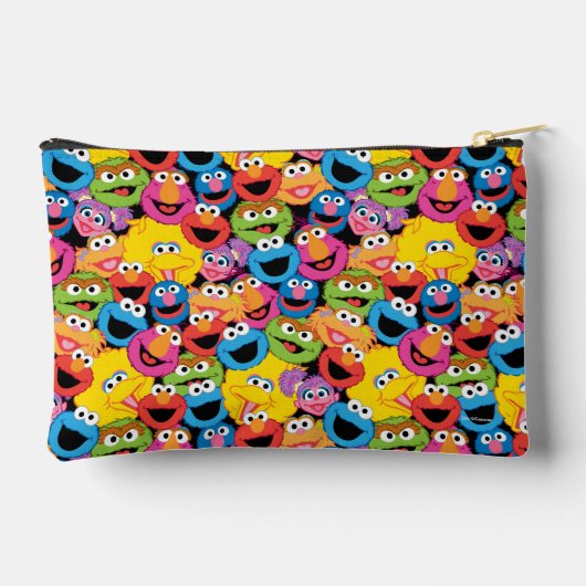 Sesame Street Character Facter Pattern Etui (Achterkant)