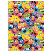 Sesame Street Character Facter Pattern Klembord (Achterkant)