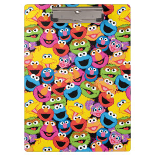 Sesame Street Character Facter Pattern Klembord