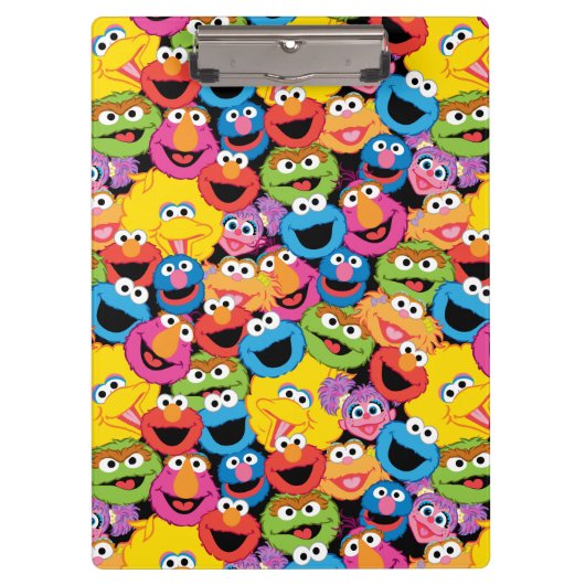 Sesame Street Character Facter Pattern Klembord (Voorkant)