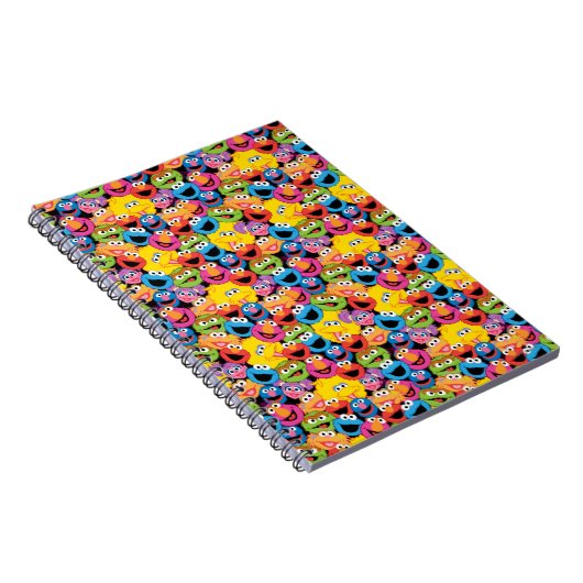 Sesame Street Character Facter Pattern Notitieboek (Rechterzijde)
